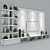 Modern TV Shelf 0178 3D model small image 3