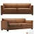 Elegant Wing Sofa by Jacques Charpentier 3D model small image 1