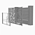 Metal Fencing: Durable and Stylish 3D model small image 1