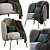 Sleek & Cozy: Ditre Lucia Armchair 3D model small image 1