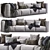 Modern Prostoria Match Sofa: Stylish Comfort 3D model small image 1