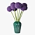 Decorative Allium in Vase 3D model small image 1