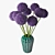 Decorative Allium in Vase 3D model small image 3