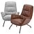 Garbo II Lounge Chair 3D model small image 2