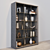 Eichholtz Hennessey Glass Cabinet: Charcoal Grey Oak Finish 3D model small image 4