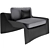 Luxury Bugatti Home Chiron Chair 3D model small image 6