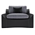 Luxury Bugatti Home Chiron Chair 3D model small image 9