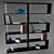 Chrome Metal Wall Shelves 3D model small image 5