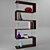 Chrome Metal Wall Shelves 3D model small image 7