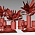 Magnolia Leaf Table Setting 3D model small image 4