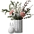 Eucalyptus Bouquet in White Vase 3D model small image 1