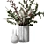 Eucalyptus Bouquet in White Vase 3D model small image 2