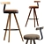 Sleek Endo Bar Stool: Modern Elegance 3D model small image 1