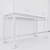 Garda Decor White Glass Console 3D model small image 8