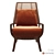 Elegant Kaya Lounge Armchair 3D model small image 2