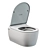 SSWW CT2063 RimFree Wall Hung Toilet 3D model small image 2