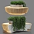 Sleek Poly Bench 3D model small image 1