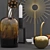 Designer Decor Set: Vase, Marble Decoration, Cherry, Penguin, Candleholder 3D model small image 2