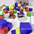 Children's Room Set: Toy Storage, Colorful Cubes, Cars, Rocking Moose, Round Rug & Framed Art 3D model small image 2