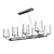 Elegant Chrome Chandelier 3D model small image 1