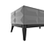 Sleek Pyramid Cabinet Console Table 3D model small image 4