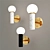 Elegant Marble Wall Sconce 3D model small image 3