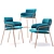 Sleek Teal Strike Chair: Versatile & Stylish 3D model small image 1