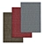 Luxury Carpet Set: Versatile Textures - 3 Pack 3D model small image 1