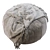 Hand-Tooled Moroccan Pouf: Vintage Round Beauty 3D model small image 2