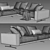 Flexform Campiello: Stylish and Spacious Sofa 3D model small image 4