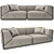 Max 2012 Sofa: 245x95x80 3D model small image 3