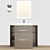 Patello 1600: Modern Bathroom Vanity 3D model small image 4