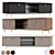 Penelope Leather and Fabric TV Cabinet 3D model small image 1