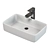 SSWW CL3152 White Bathroom Sink 3D model small image 1