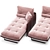 Luxurious Minotti Luggage Chaise Lounge 3D model small image 3