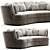 Apollo Maxalto Sofa: Elegant Italian Design 3D model small image 1