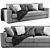 Sleek Sitka Sofa - Modern Design 3D model small image 1