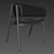Sleek Cane Rattan Chair 3D model small image 5