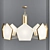 Anke Luxury Brass Chandelier: Modern Elegance for Any Space 3D model small image 1
