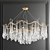 Luxurious Water Droplets Chandelier 3D model small image 1