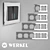 Werkel Diamant Mirror Glass Frames 3D model small image 1