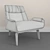 Modern Brazilian Leather Chair 3D model small image 5