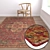Luxury Carpet Set - High-Quality Textures - 3 Variants 3D model small image 5