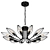 Vintage Black Metal Pendant Light 3D model small image 1