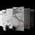 Museum Crystal White Marble Set 3D model small image 2