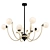 Modern Gold Pendant Light 3D model small image 1