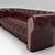 Elegant Leather Chesterfield Sofa 3D model small image 1