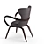 Wooden Armchair: Stylish and Comfortable 3D model small image 3