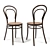 Sleek Set: Thonet & Ikea Chairs 3D model small image 3