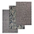 Luxury Carpet Set: High-quality Textured Carpets for Close and Distant Views 3D model small image 1